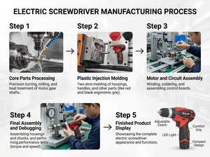 High-Power <strong>12V</strong> Dual-Purpose Cordless Electric <strong>Drill</strong> Driver Customizable OEM <strong>Hand</strong> <strong>Drill</strong> Press Screwdriver Set Power <strong>Drills</strong> - Product Image 2