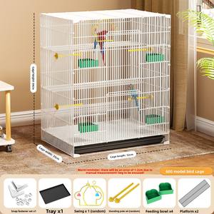 Fabrika Toptan Satış Tellerden Yapılmış Papağan Kafesi, Sazan Papağanları ve Kaplan Papağanları İçin Özel Şifreli Çok Kuşlu Büyük Boy Ev Tipi Villa Kuş Kafesi - Product Image 6