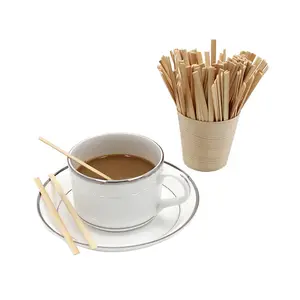 Wholesale Food Grade Wood Stirrer Coffe High Quality Custom Design Wood Stick Coffe