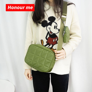 2024 HONOUR ME dames mode PU sac à bandoulière avec petite pochette en cuir bandoulière sac de messager en gros motif de pierre - Product Image 2