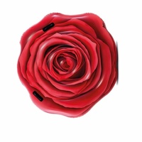 Épaissie Vinyle Rouge Rose Gonflable PVC Fleur Matelas D'eau Nager sur Flotteur Île Partie Jouet pour Enfants et Adultes