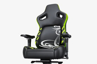 Chaise de jeu de qualité supérieure Kaiser Série 4 avec logo personnalisé Chaise de jeu lombaire de luxe pop-out en cuir PVC avec oreiller magnétique pour la tête