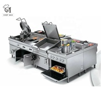 Équipement de cuisine occidentale pour restaurant, hôtel, restauration commerciale, en acier inoxydable sur mesure, CHEFMAX