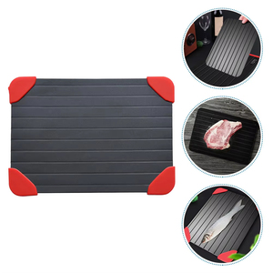 Plateau de décongélation rapide pour aliments congelés, plateau d'eau pour décongeler rapidement les steaks, plaque spéciale en aluminium pour décongeler rapidement la viande - Product Image 4