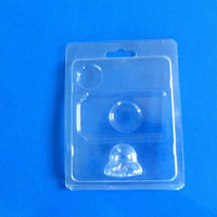Emballage en gros personnalisé écologique en plastique PET transparent pour cils, type coquille et blister, avec gaufrage