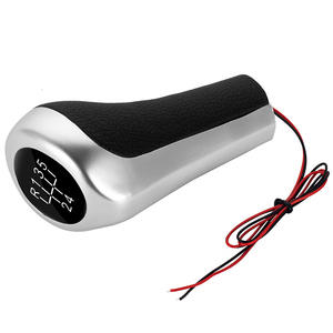 Pommeau de levier de vitesse manuel en alliage d'aluminium avec éclairage LED bleu pour BMW 5 6 vitesses - Product Image 1