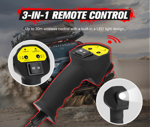 Feeryred 12v 13000Lbs/5909 ק "ג ip67 מכונית עמיד למים 4x4 offrororoad sv/בקרה אלחוטית סינתטי חבל סינטי - Product Image 5