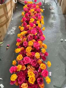 <span class=keywords><strong>Runner</strong></span> di Fiori Artificiali Best-Seller, Serie Foglie Verdi Foresta per Decorazioni Floreali Matrimoniali, Adatto per Composizioni Nuziali - Product Image 6