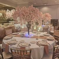 Arbre artificiel de cerisier en fleurs, petit, écologique, durable, en PE et tissu, pour intérieur/extérieur, vente en gros, centre de table, couleur et taille personnalisables