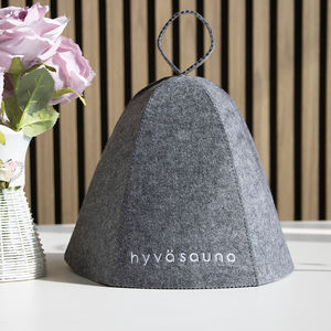 Chapeau de sauna en feutre de laine de tissu de polyester GRS chaud blanc Nature 2Mm - Product Image 1