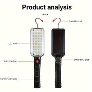 Led Work Light 13.19inch With <b>Magnet</b> And <b>Hook</b> Portable Rechargeable For Outdoor Repair - Product Image 3