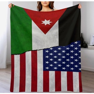 Neu eingetroffene Decke mit Flagge von Jordanien, superweiche Flanelldecke, ultraweiche Decke, leichte Ganzjahresdecken für Kinder und Erwachsene - Product Image 6