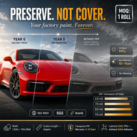 Film de protection de peinture (PPF) TPU couleur haute qualité pour voiture, auto-réparant