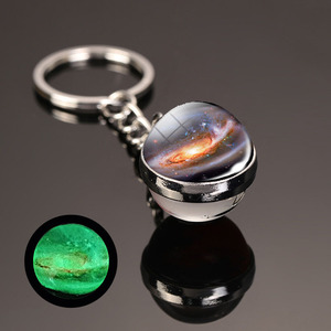 LLavero de Espacio Luminoso, Bola de estrella de cuentas de cristal luminosa, accesorio de llavero de Sistema <span class=keywords><strong>Solar</strong></span>, colgante que brilla en la oscuridad, regalo para amantes del espacio - Product Image 2