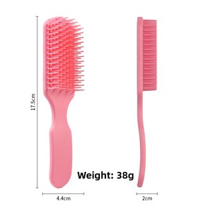 Nuevo Peine <span class=keywords><strong>de</strong></span> Plástico Hueco <span class=keywords><strong>de</strong></span> <span class=keywords><strong>Nueve</strong></span> Puntas para Dar Volumen al Cabello, Masajeador Multifunción para Peinado en Casa/Uso en Seco - Product Image 2