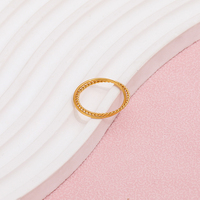 Bagues simples à double cercle croisé, fines et délicates, en acier inoxydable, pour femmes, bijoux de créateur, vente en gros