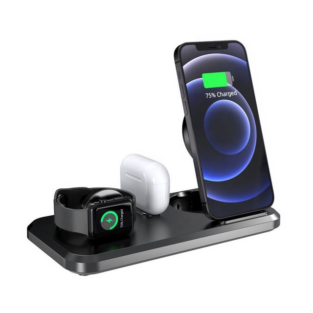 Newest 15W 3 in 1 Multi-function Wireless Charger Station for iPhone for IWatch for AirPods 15W Fast Wireless Phone Charging