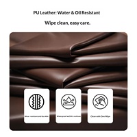 Nouvel Tablier Sans Manches en Cuir Souple PU, Imprimé Logo, pour Restauration - Vêtement de Travail Imperméable et Résistant à l'Huile, Tablier de Cuisine pour Fruits de Mer