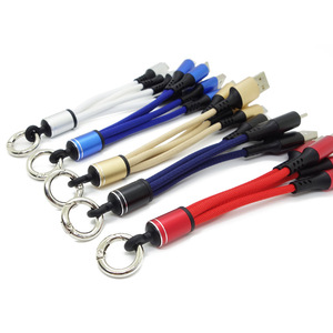 Vendita calda 15cm 0.15m 3 in1 <span class=keywords><strong>Usb</strong></span> cavo di ricarica portachiavi per <span class=keywords><strong>iphone</strong></span> tipo c <span class=keywords><strong>Micro</strong></span> 3 in1 <span class=keywords><strong>Usb</strong></span> dati cavo portachiavi - Product Image 1