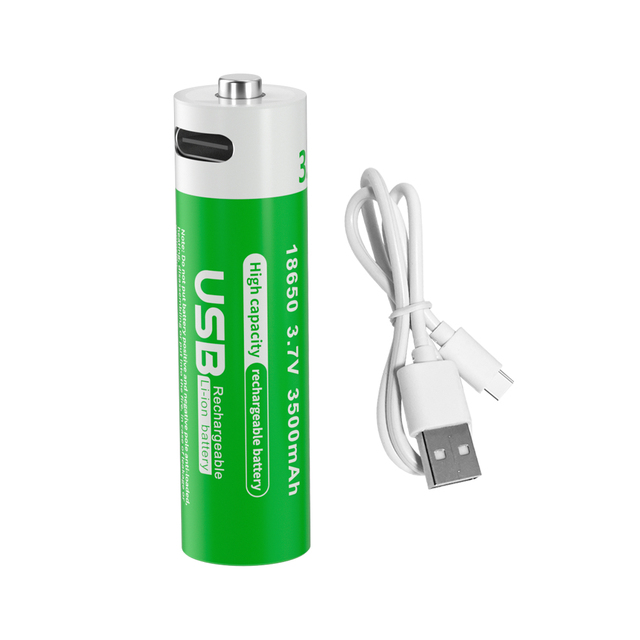 PUJIMAX Factory Price 3.7V Protected 18650 Li-ion Battery 0.5m Type-C Charging Cable Rechargeable Battery Laptop Gaming Camera