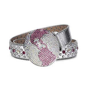 Personnalisé Designer Bling Bling Strass <span class=keywords><strong>BB</strong></span> <span class=keywords><strong>Simon</strong></span> <span class=keywords><strong>Ceinture</strong></span> Hommes Femmes Western Cowboy Cristal Clouté <span class=keywords><strong>Ceinture</strong></span> En Cuir Diamant - Product Image 4