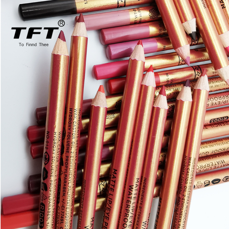 Лидер продаж, матовая водостойкая цветная подводка для губ, без пятен, может быть подводкой, карандаш для бровей, подводка для губ, OEM