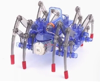 Jouet éducatif d'assemblage de robot araignée électronique DIY pour enfants