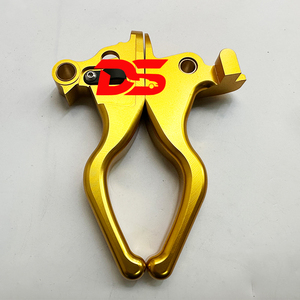 Remstang, Parkeerstang, Zwart Aluminium 1 pcs 7/8 '' 22mm Motorfiets ATV Dubbele Handvat Remstang Remhendel Remstang