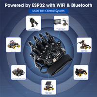 Robotlinking Exosquelette Gants Télécommande réservoir Diy SETM Kit de Robot de Programmation Éducative ESP32 pour Arduino Robot Car Kit