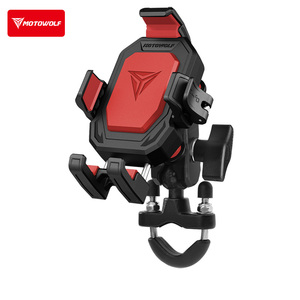 Soporte <span class=keywords><strong>de</strong></span> Teléfono Móvil Motowolf MH2 con Amortiguación <span class=keywords><strong>para</strong></span> Motocicleta - Product Image 1
