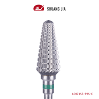 Forets coniques en carbure SHUANGJIA de 6,8 mm pour retirer la poudre acrylique, les ongles artificiels, outils de manucure pour salon