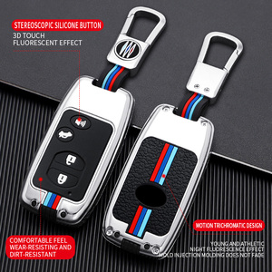 Funda Protectora para Llaves de Coche de Aleación de Zinc y <span class=keywords><strong>Gel</strong></span> de Sílice para Toyota Camry, Land Cruiser, Prado, Reiz, Llaveros, Bolsa para Llaves, Accesorios - Product Image 2