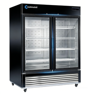 Réfrigérateur de présentation de viande en acier inoxydable pour restaurant, pour affinage à sec du bœuf, refroidissement par air, dégivrage automatique, 2 portes, contrôle numérique - Product Image 2