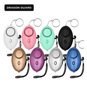 Dragon <span class=keywords><strong>Guard</strong></span> nuevo diseño personalizado Lámpara LED multicolor 130db sonido de Seguridad llavero alarma <span class=keywords><strong>personal</strong></span> femenina - Product Image 1