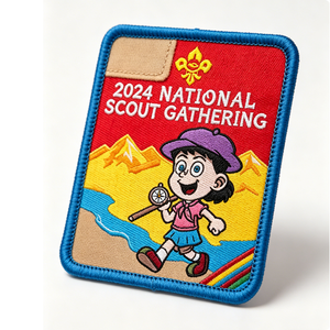 Écusson brodé personnalisé thermocollant écologique pour le rassemblement national des scouts 2024, badge souvenir d'événement pour uniforme, chapeaux à crochet - Product Image 6