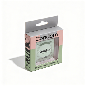 Boîte d'emballage personnalisée pour préservatifs haut de gamme, boîte rectangulaire en papier couché, boîte d'expédition organique pour usage intime - Product Image 5