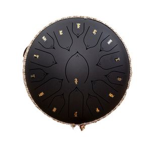 Tambor de Lengüetas de Acero de Alta Calidad de 13 Pulgadas y 15 Tonos, Handpan, Instrumento Musical de Percusión Profesional - Product Image 1