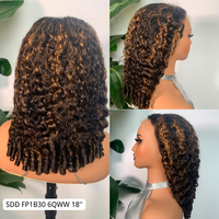 Perruque frontale en dentelle 13x4 en gros, perruque bouclée à ondulations profondes avec racine des cheveux pré-épilée et pointes bouclées en spirale, perruques en cheveux humains pour femmes noires