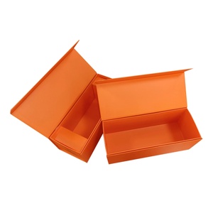 Wholesale Custom Logo Premium Luxury Cardboard Paper <b>Gift</b> <b>Box</b> <b>Magnetic</b> Packaging <b>Box</b> Orange Paper <b>Box</b> - Product Image 5