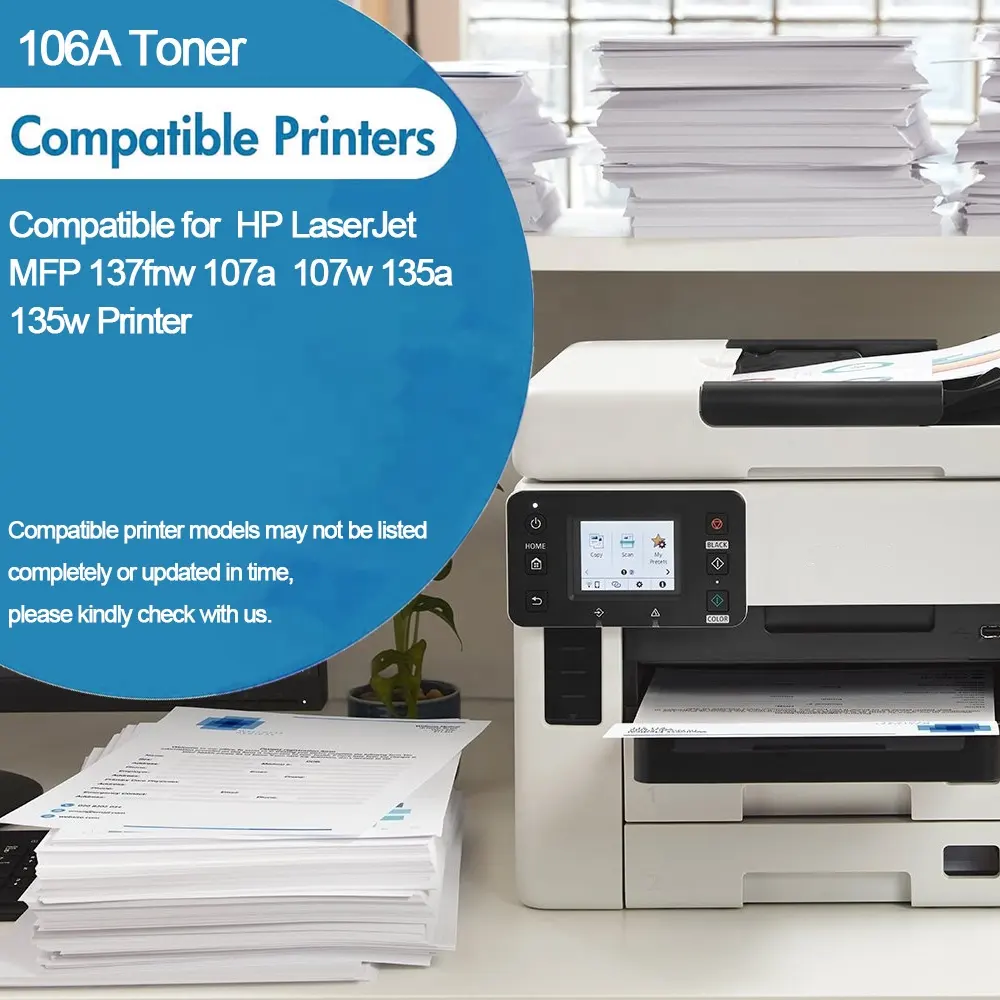 W1106a Compatibele Toner Voor Hp Laserjet 107a 135a 137fnw Printer Toner Cartridge 106a Printer Toner