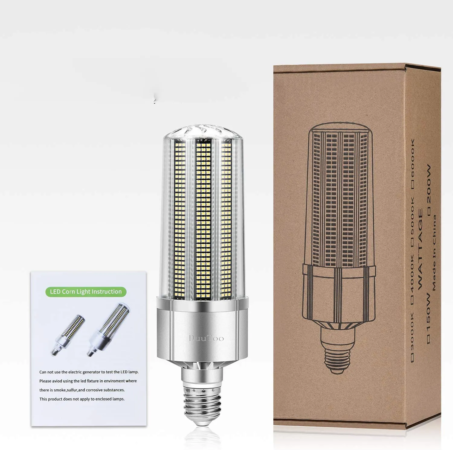 240W energy-saving high power high corn light bulb 5000K daylight commercial LED corn lamp 33500 lumens high bay area lighting