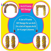 LEDA Promotion : Support de fond gonflable automatique réutilisable et économique pour la décoration de mariages et événements