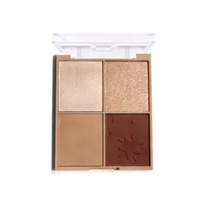 OEM & ODM private label 4 farbe rechteck form palette wasserdichte langlebige highlighter und bronzer