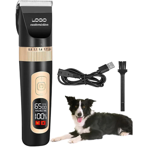 ओम पेशेवर कॉर्लेस पालतू बाल क्लिपर किट usb रिचार्जेबल कम शोर सिरेमिक ब्लेड lcd प्रदर्शित कुत्ते बिल्ली के लिए पूर्ण वाटरप्रूफ - Product Image 2