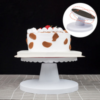 Kunststoff Kipp winkel verstellbar Dekorations ständer Drehtisch rotierenden kleinen Kuchen Drehteller Backen