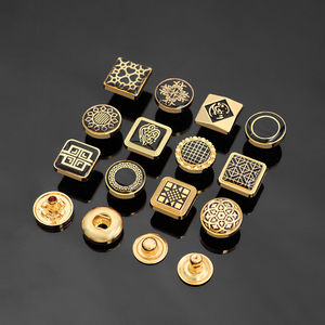 Kunshuo mô hình tùy chỉnh logo thobe cho nam giới ưa thích kim loại Snap Nút cho quần áo nút vuông nhà máy hợp kim kẽm thương hiệu Arab - Product Image 3