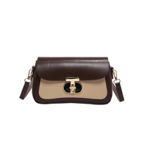 Collection 2026 : Sac bandoulière minimaliste pour femme, fermeture à loquet tendance, polyvalent toutes saisons
