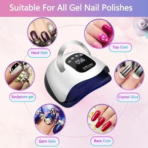 Lampe de séchage UV LED professionnelle SUN X19 MAX pour ongles, 72 perles, séchage rapide du vernis gel, séchoir électrique pour manucure en plastique - Product Image 3