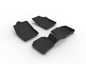 พรมปูพื้นรถยนต์ Autobo สำหรับ VW <span class=keywords><strong>Jetta</strong></span> Sedan ปี 2013-2019 พร้อมที่วางแก้ว วัสดุ TPE สำหรับทุกสภาพอากาศ ชุดเต็ม ป้องกันน้ำได้ 100% ทำความสะอาดง่าย - Product Image 1