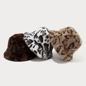 Autumn Winter Plush Fisherman <b>Hat</b> Trendy New Leopard Character Design Outdoor Thick Bucket <b>Hat</b> - Product Image 2